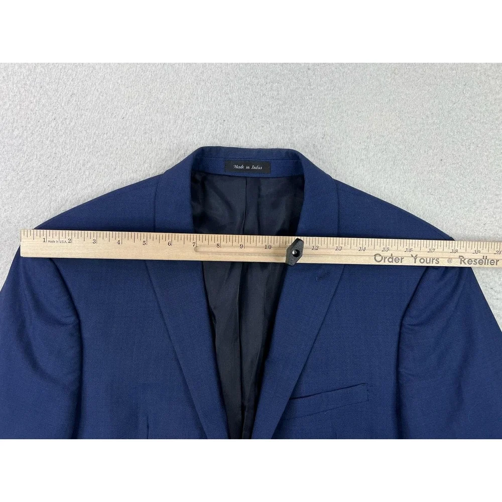 Calvin Klein Suit Jacket Mens 40R Blue Wool Extreme Slim Fit 2 Button Blazer